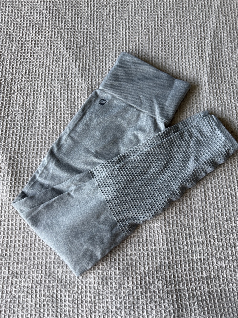 Fabletics Gray Seamless Textured Leggings